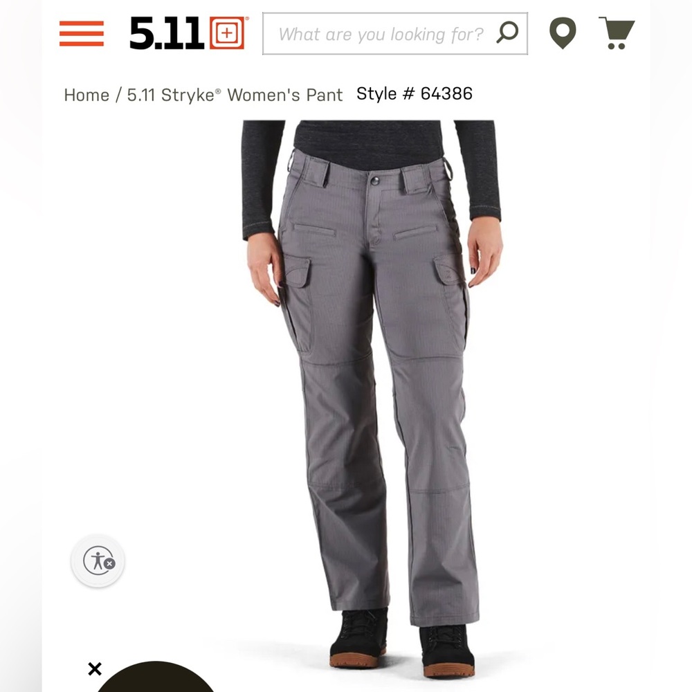 5.11 Stryke Women’s Tactical Pants Size 4 Long Grey